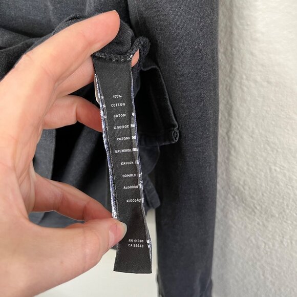 Ralph Lauren Black Label Mens Long Sleeve Cotton Polo Shirt Charcoal Black Small - Picture 9 of 11